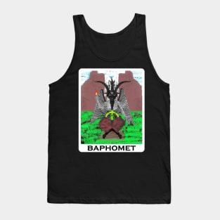 The Devil Baphomet Tarot Card Tank Top